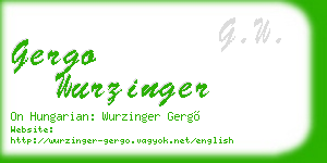 gergo wurzinger business card